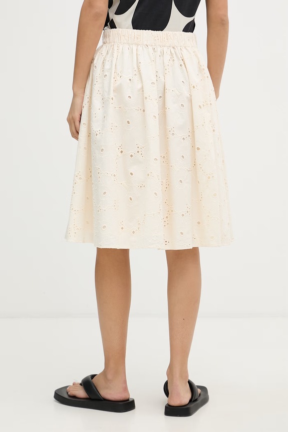 Îmbrăcăminte Marimekko fustă din bumbac 095631 bej