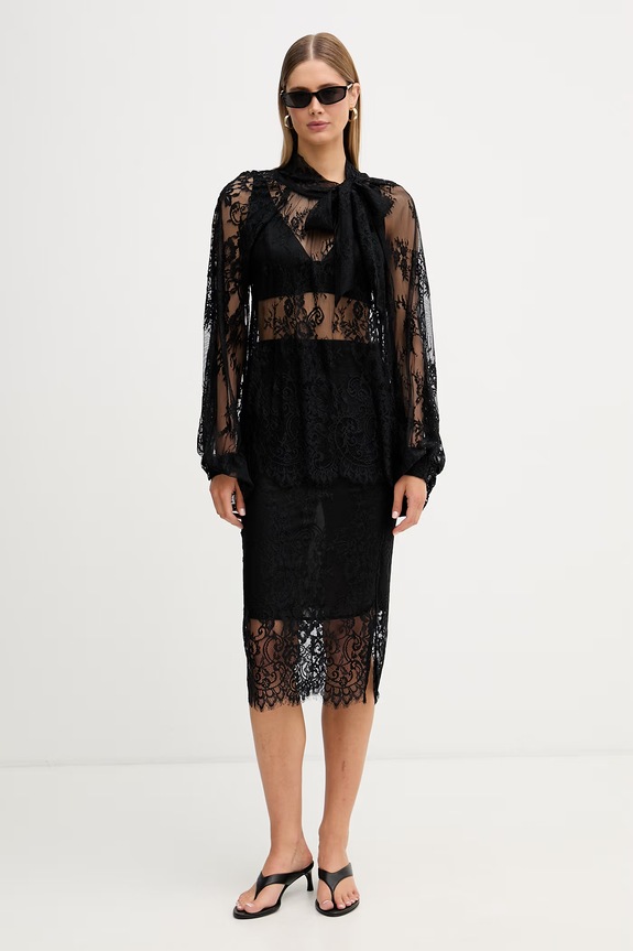ViCOLO spódnica koronkowa TAB0067 czarny SS26