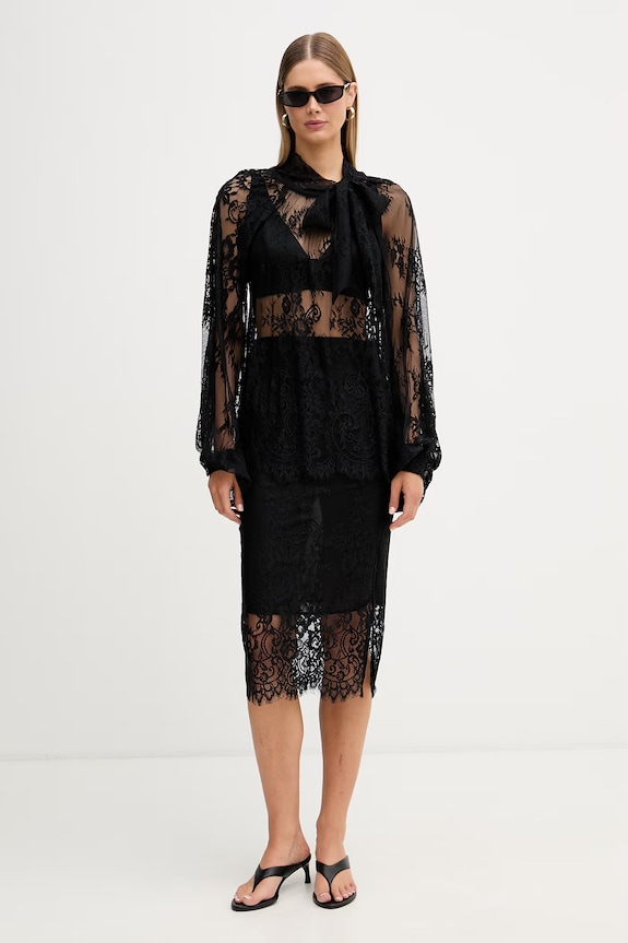 ViCOLO spódnica koronkowa TAB0067 czarny SS26