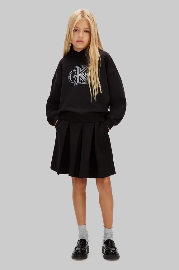Calvin Klein Jeans gyerek szoknya sima fekete IG0IG03059.128.176.PPY2