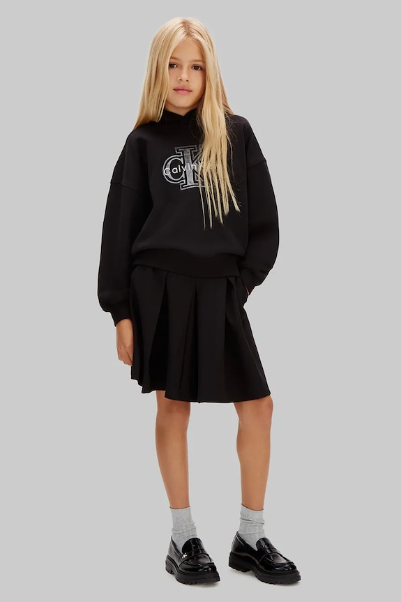 Calvin Klein Jeans gyerek szoknya fekete IG0IG03059.128.176.PPY2