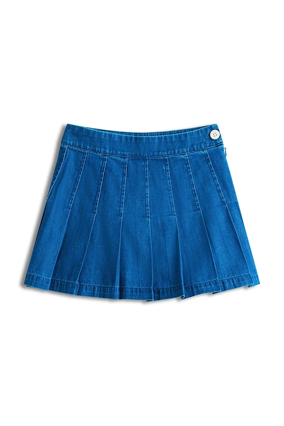 Tommy Hilfiger fustă denim pentru copii KG0KG09341.128.176.PPY2 albastru SS26