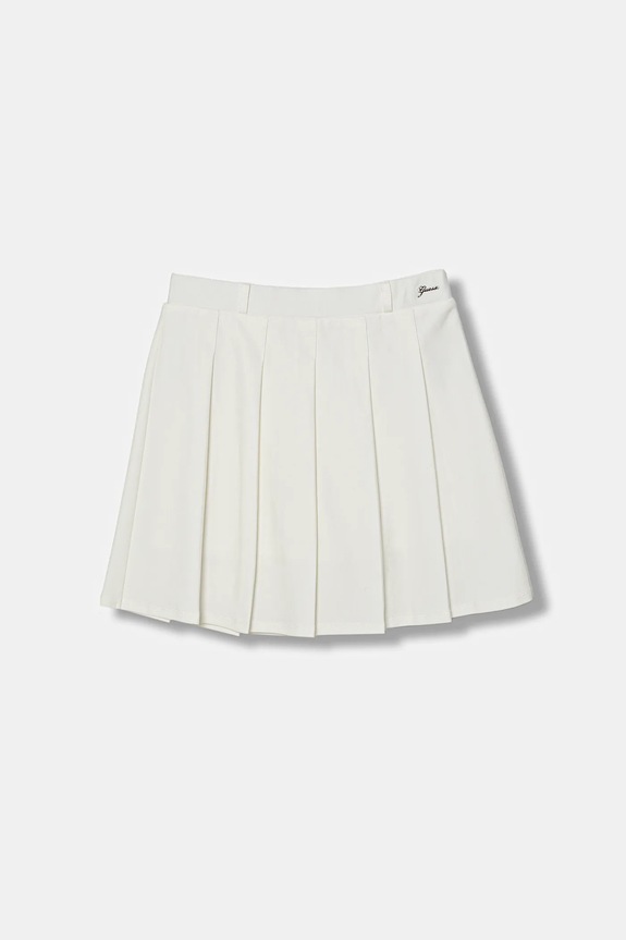 Dievčenská sukňa Guess s elastanom béžová J6RD01.KCY62.PPY2