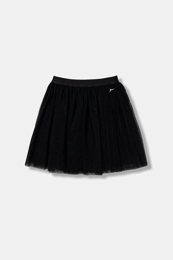 Παιδική φούστα Guess μίνι μαύρο J6RD14.KBZN0.PPY2