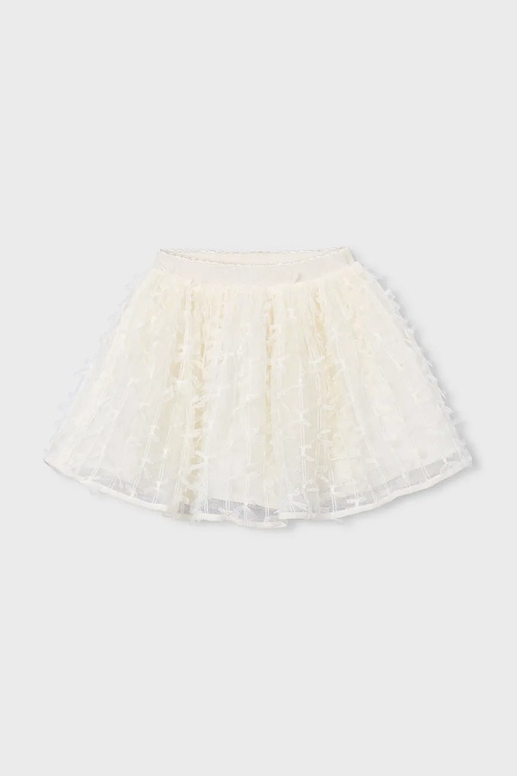Dětská sukně Mayoral mini bílá 3901.6A.Mini.PPY2