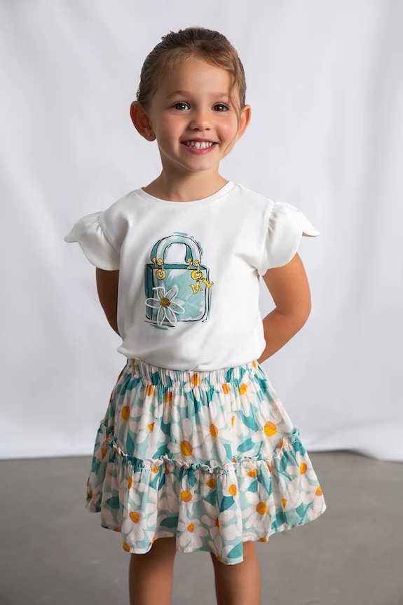 Mayoral fustă fete model fin turcoaz 3903.6E.Mini.PPY2