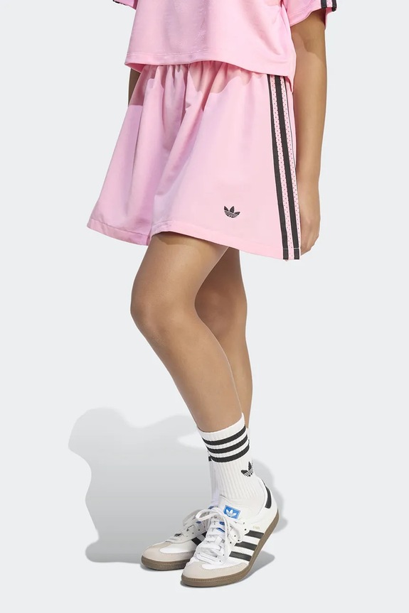 Дитяча спідниця adidas Originals прямий рожевий KD7871