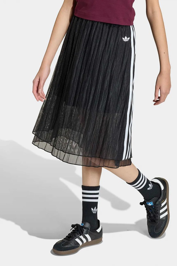 Φούστα adidas Originals απλικέ μαύρο KC6788