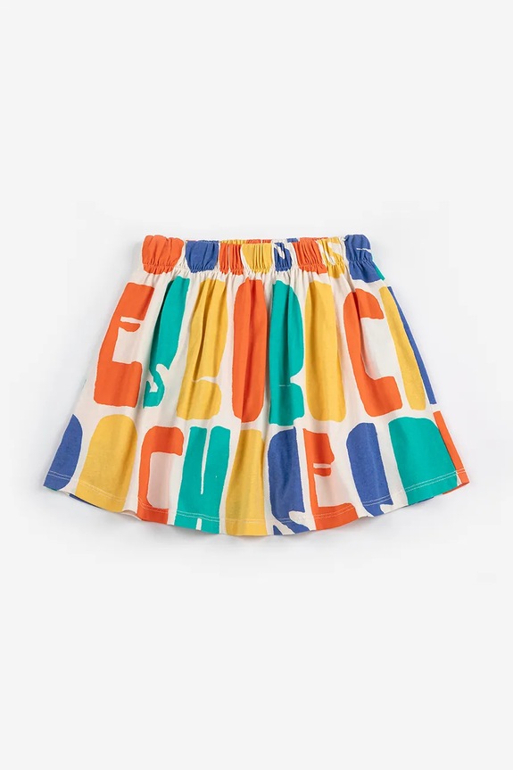 Bobo Choses fustă din bumbac pentru copii 126AC146 multicolor SS26
