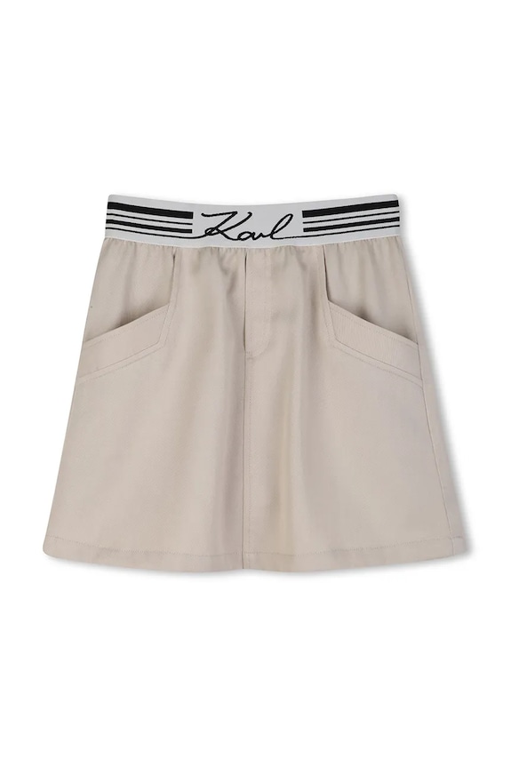 Dětská sukně Karl Lagerfeld Z31119.156.162 béžová SS26