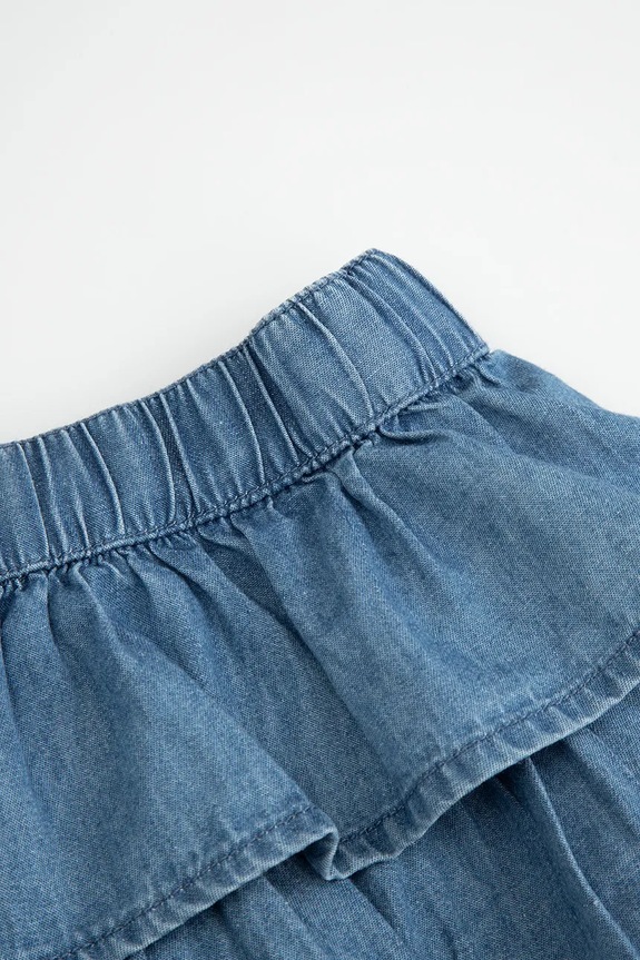 Dievča Coccodrillo culottes rifľové WC6124501GGK modrá