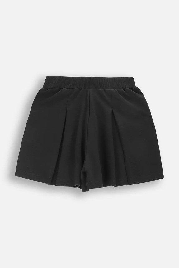 Coccodrillo fustă-pantalon cu bumbac WC6125501HGJ negru SS26