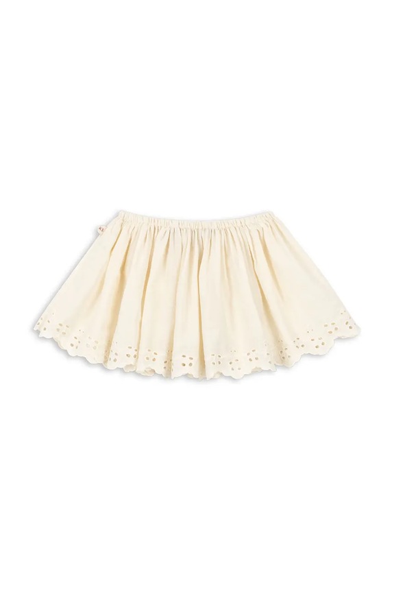 Dievča Konges Sløjd sukňa bavlnená POSEY SKIRT KS105526.PPY2 béžová