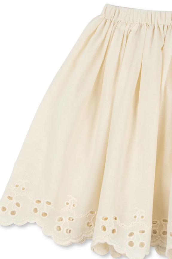 Konges Sløjd sukňa bavlnená POSEY SKIRT béžová KS105526.PPY2