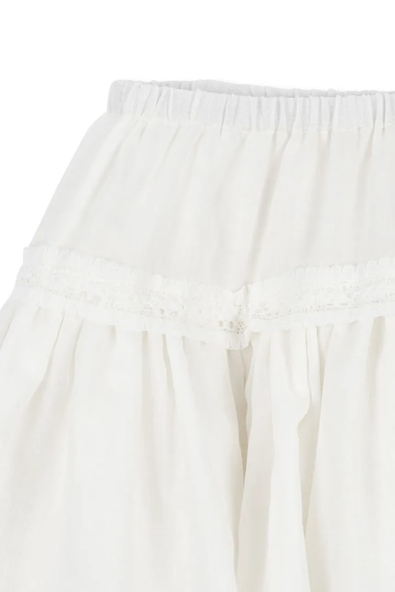 Konges Sløjd φούστα βαμβακερή MORA SKIRT GOTS λευκό KS105602.PPY2