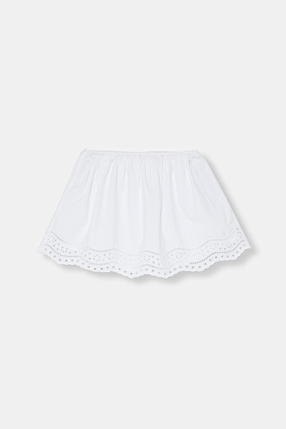 United Colors of Benetton sukňa bavlnená 4O8XC002Q.G.seasonal biela SS26