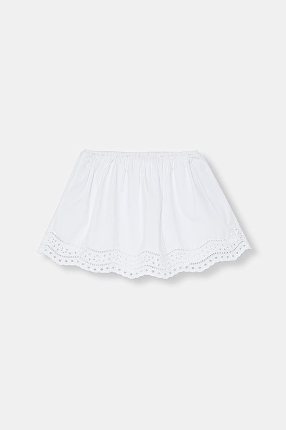 United Colors of Benetton sukňa bavlnená 4O8XC002Q.G.seasonal biela SS26