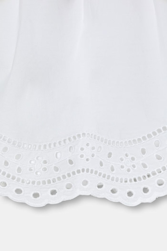 Dievča United Colors of Benetton sukňa bavlnená 4O8XC002Q.G.seasonal biela