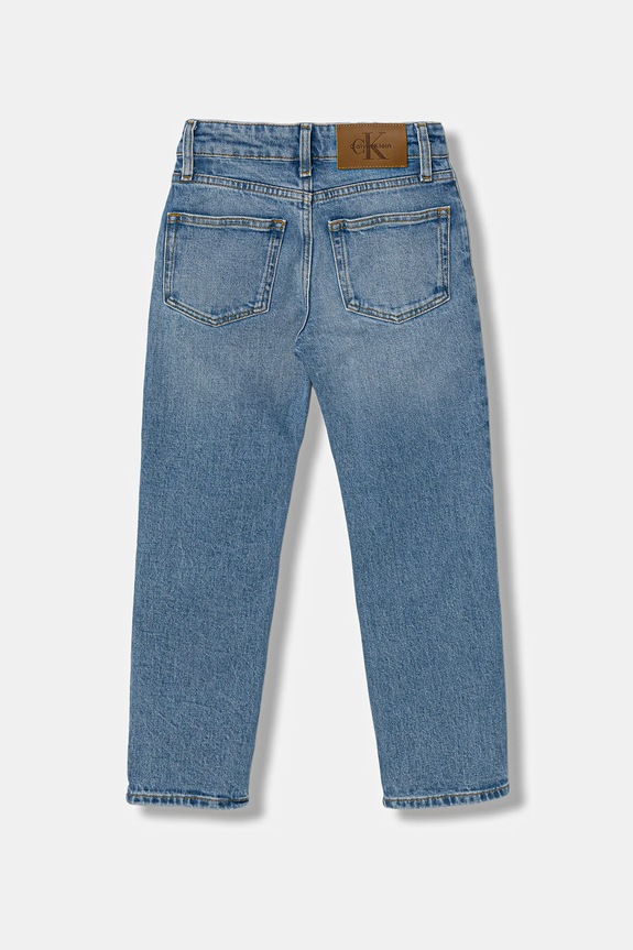 Dětské rifle Calvin Klein Jeans STRAIGHT IB0IB02640.128.176.PPY2 modrá SS26