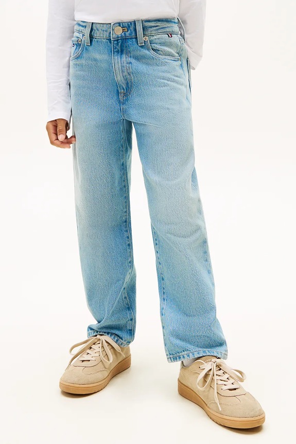 Tommy Hilfiger jeans copii BAGGY Planet friendly albastru KB0KB10037.104.122.PPY2