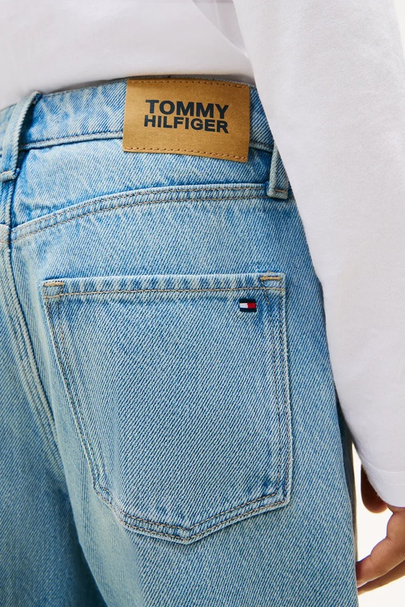 Tommy Hilfiger jeans copii BAGGY KB0KB10037.104.122.PPY2 albastru