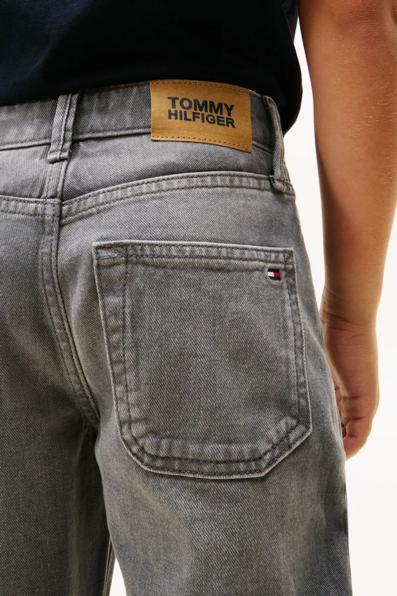 Tommy Hilfiger jeansy dziecięce STRAIGHT KB0KB10038.128.176.PPY2 szary