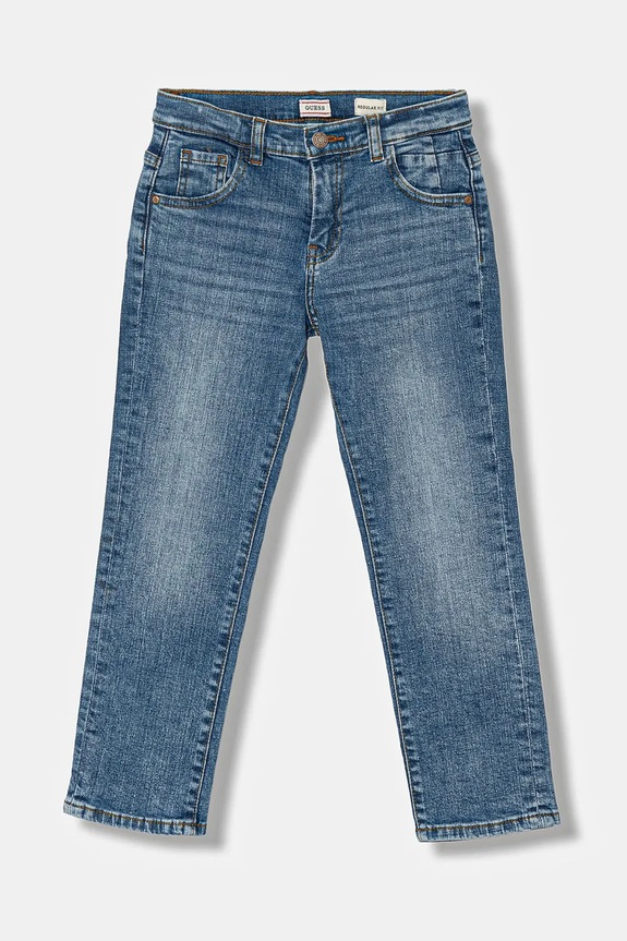 Guess jeansy dziecięce z regulacją niebieski N6RA02.D52Z0.PPY2