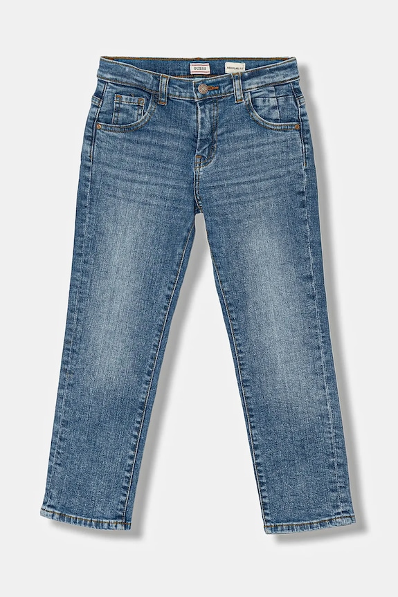 Guess jeansy dziecięce z regulacją niebieski N6RA02.D52Z0.PPY2