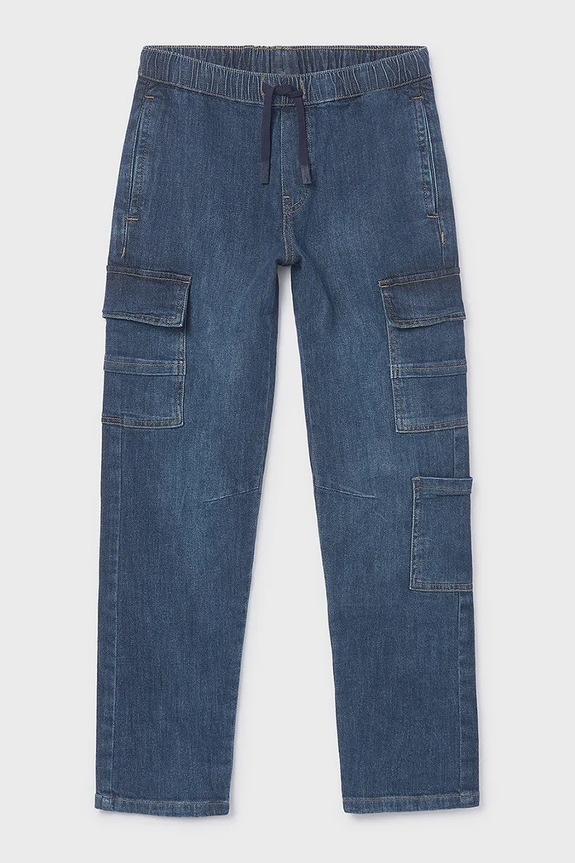 Mayoral jeans copii 6570.7F.Junior.PPY2 bleumarin SS26