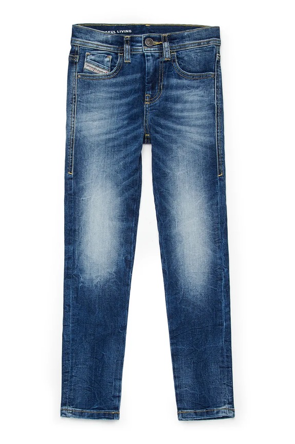 Detské bavlnené rifle Diesel 2010-J TROUSERS modrá J00808.KXBRA