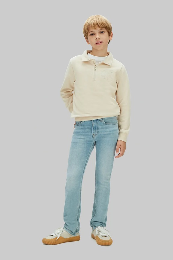 Chłopiec Calvin Klein Jeans jeansy dziecięce ANDREW LVCKSJC45B.128.176.PPY2 niebieski