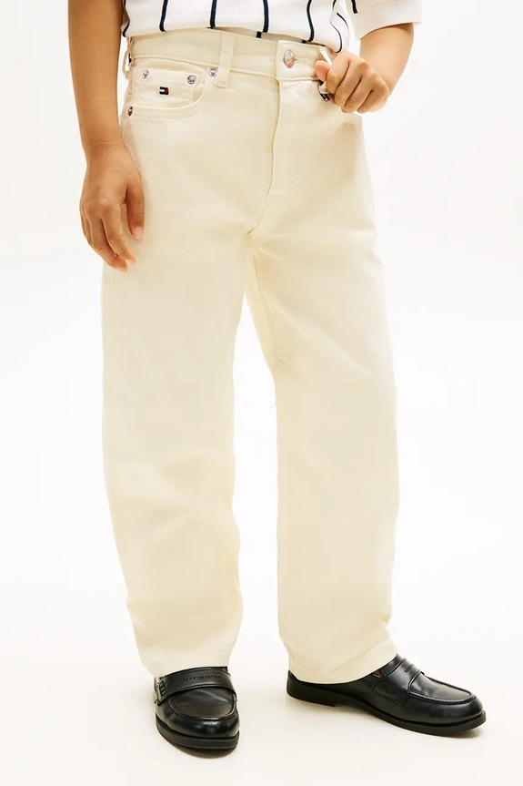Tommy Hilfiger rifle relaxed fit detské RELAXED béžová KB0KB10217.128.176.PPY2