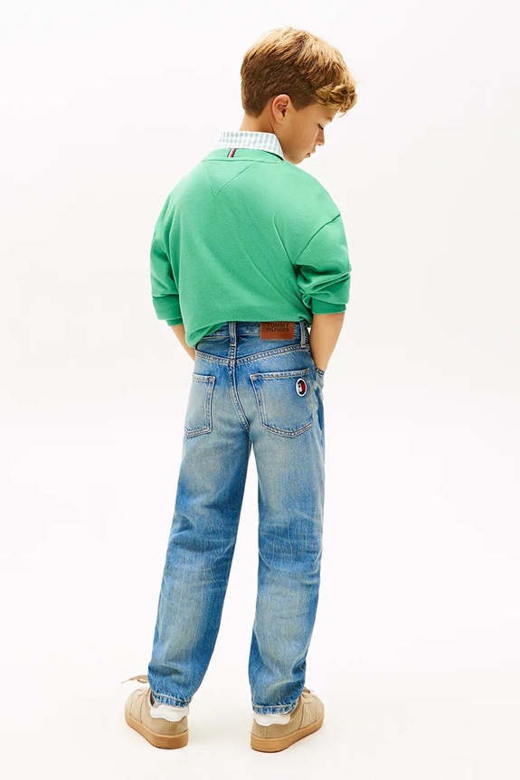 Tommy Hilfiger jeansy straight dziecięce ARCHIVE niebieski KB0KB10221.116.122.PPY2