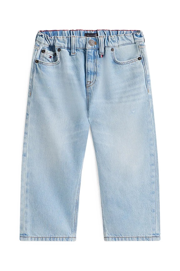 Tommy Hilfiger rifle wide leg detské LB WIDE KB0KB10289.98.116.PPY2 modrá SS26