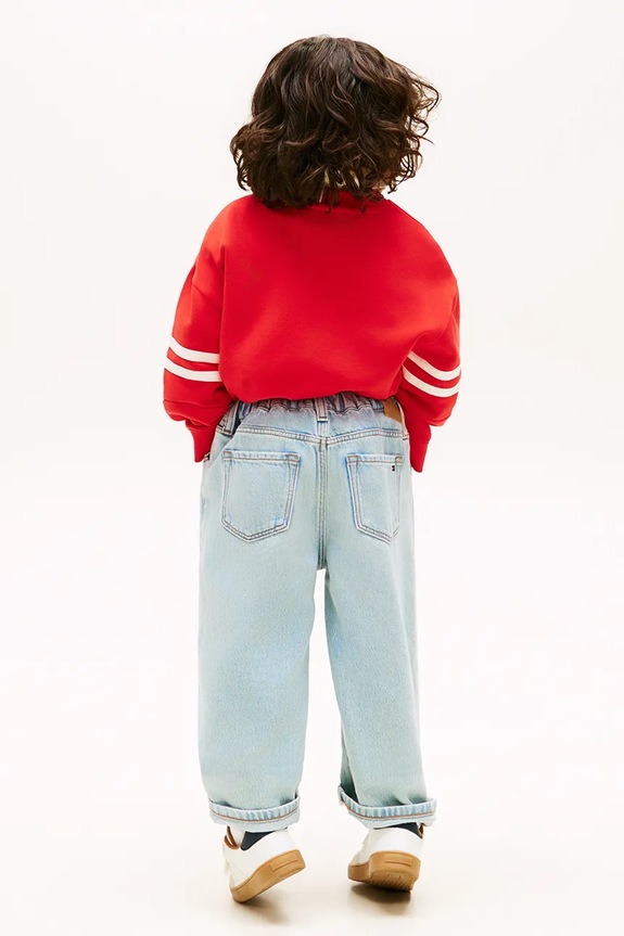 Tommy Hilfiger rifle wide leg detské LB WIDE modrá KB0KB10289.98.116.PPY2