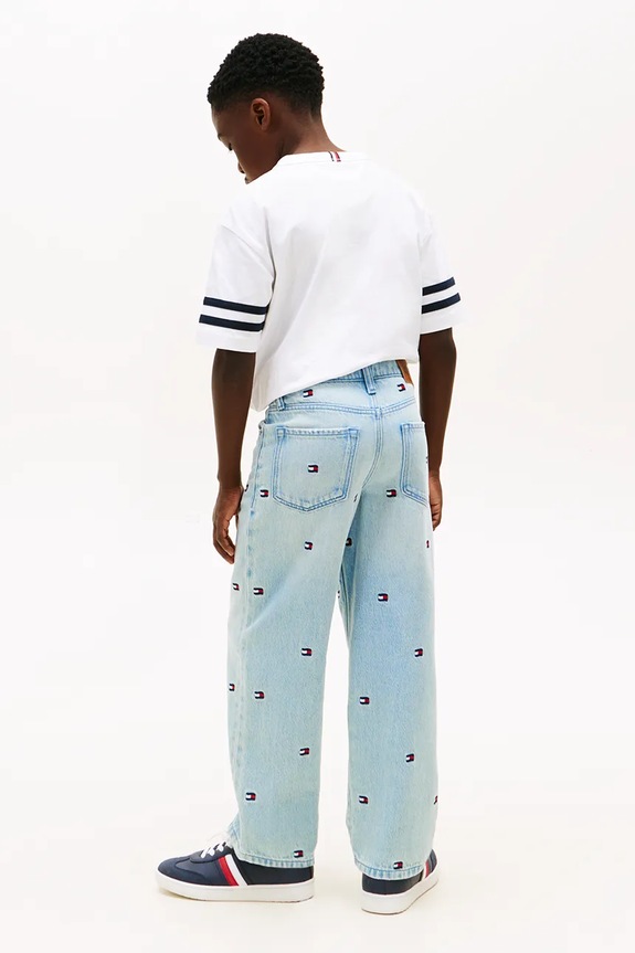 Tommy Hilfiger rifle detské BAGGY modrá KB0KB10417.128.176.PPY2