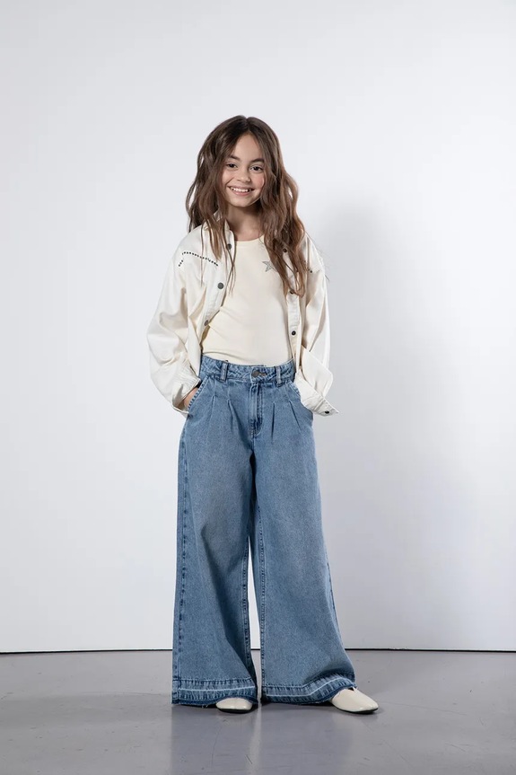 Coccodrillo rifle wide leg detské modrá WC6123104CJG