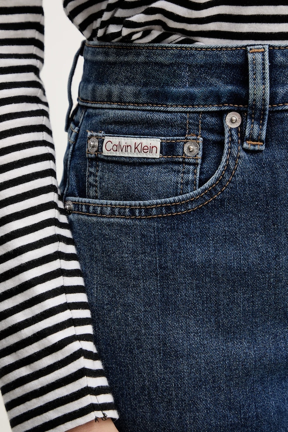 Rifle Calvin Klein Jeans tmavomodrá LV047E614G