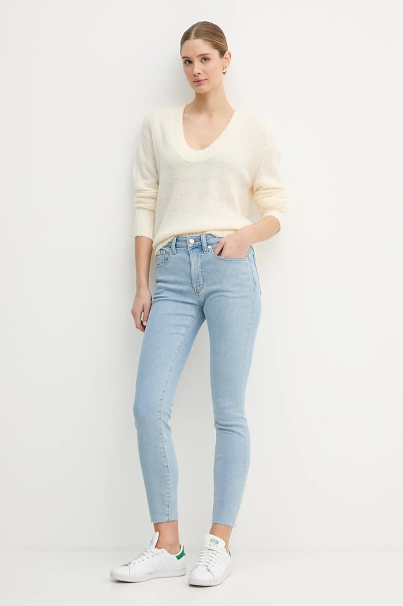 Rifle Calvin Klein Jeans LV047E617G modrá SS26