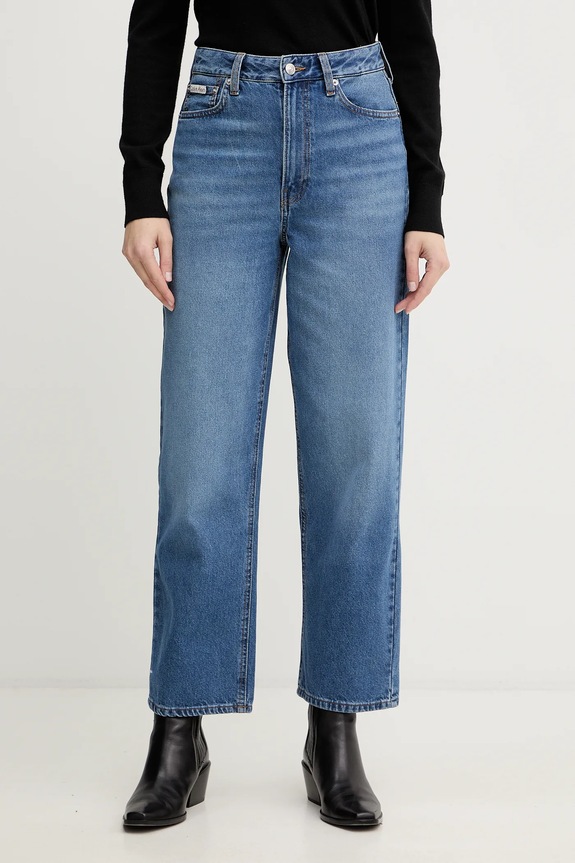 Rifle Calvin Klein Jeans modrá LV047E626G