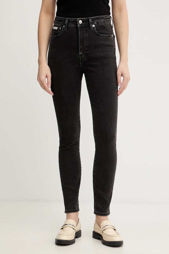 Rifle Calvin Klein Jeans čierna LV047E632G