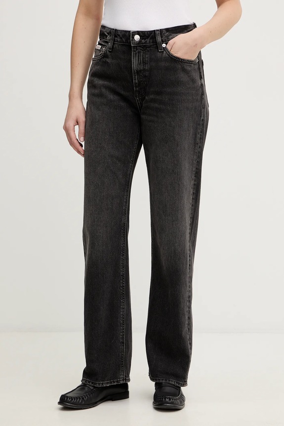 Rifle Calvin Klein Jeans čierna LV047E905G