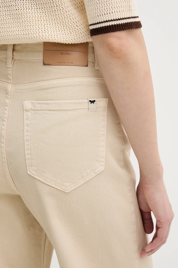 Weekend Max Mara jeansy MEDINA beżowy 2615131051600