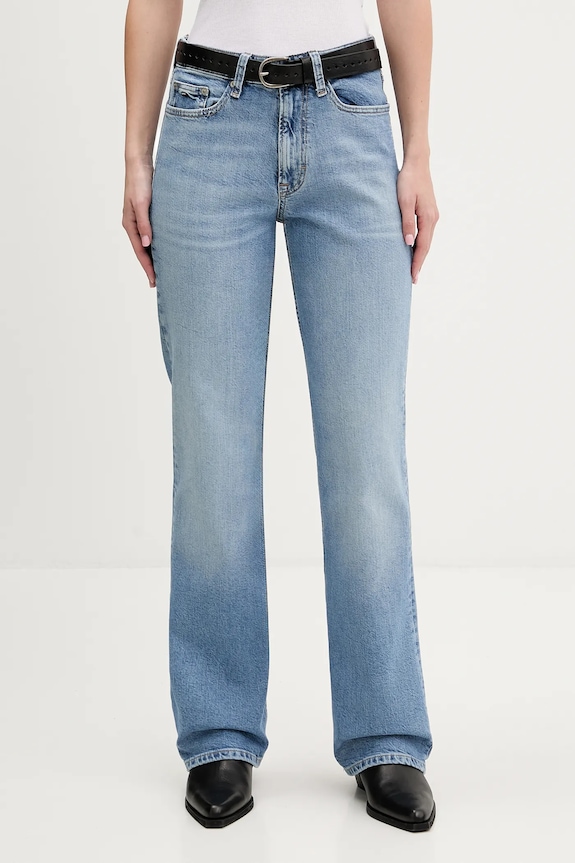 Rifle Tommy Jeans Planet friendly modrá DW0DW22421