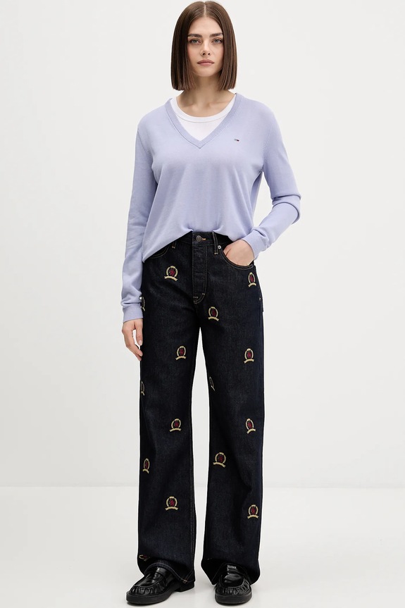 Tommy Jeans blugi DW0DW22728 bleumarin SS26