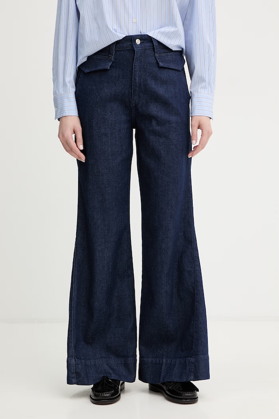 BOSS jeansy ROSALYA-FLARE granatowy 50552627