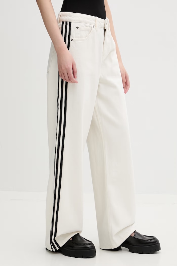 adidas Originals Firebird straight jeans Women's beige KD2895