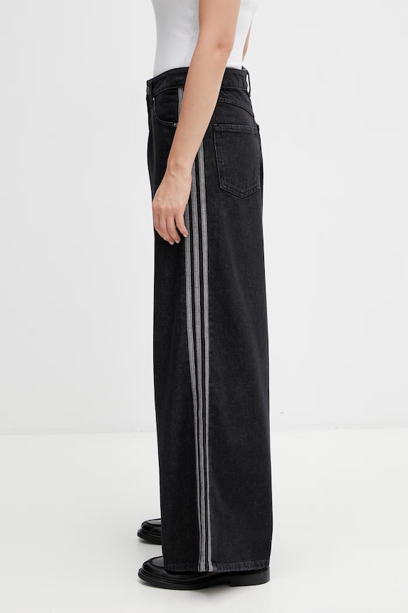 adidas Originals Firebird blugi wide leg pentru femei KD2905 negru SS26