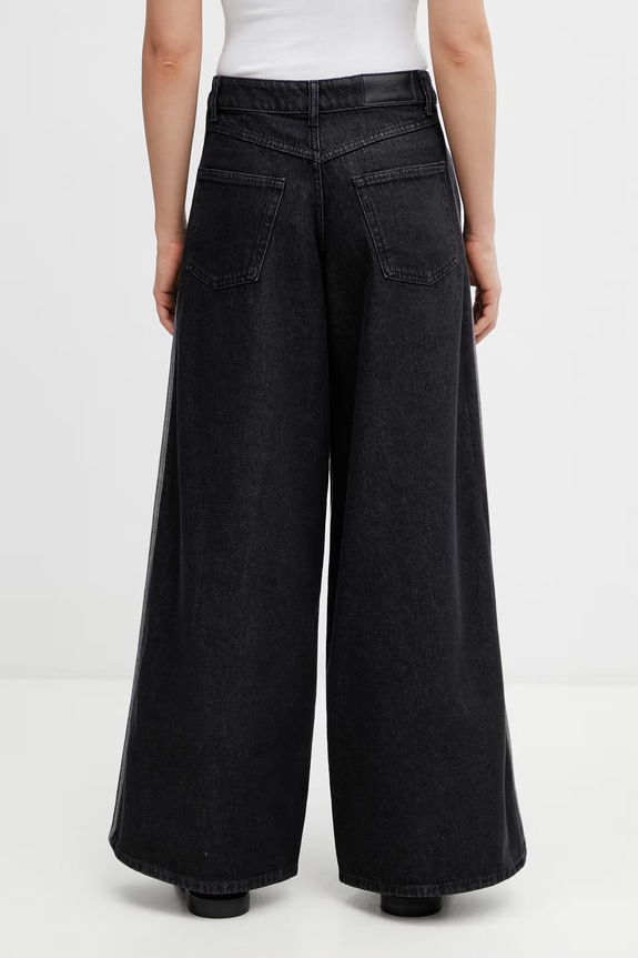 Îmbrăcăminte adidas Originals Firebird blugi wide leg pentru femei KD2905 negru