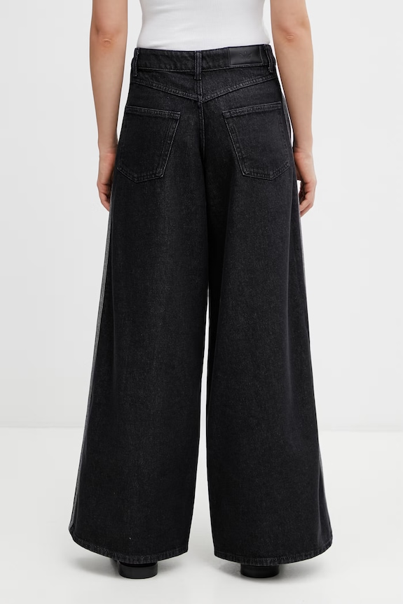 Îmbrăcăminte adidas Originals Firebird blugi wide leg pentru femei KD2905 negru